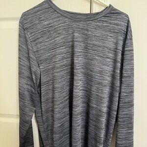 Gray Long Sleeve Top